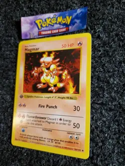 Magmar 36/102 Base Set 1st Edition Shadowless Vintage Pokemon TCG NM - Image 2