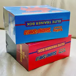 Pokemon TCG Sword & Shield Elite Trainer Boxes Set [Red + Blue] - New/Sealed - Image 5