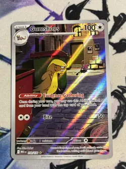 Pokemon Gumshoos 153/132 Illustration Rare Mega Evolution NM/M Trump - Image 1