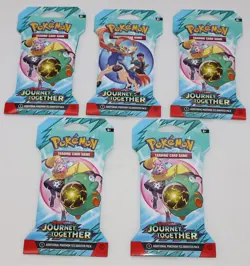 Pokemon Journey Together Sleeved Booster Pack (LOT OF 5) - Image 1