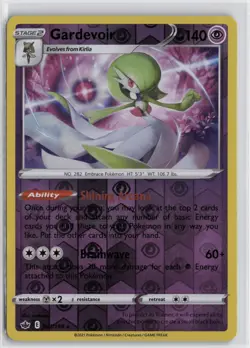 Pokemon Gardevoir Reverse Holo Holo Rare SWSH06: Chilling Reign 061/198 NM - Image 1