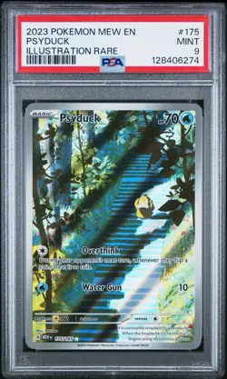 2023 POKEMON MEW EN-151 ILLUSTRATION RARE #175 PSYDUCK PSA 9 - Image 1