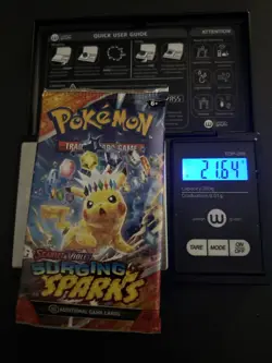 HEAVY! Lot Of 4 Surging Sparks Pokemon TCG Booster Pack 21.60g+ - Image 3