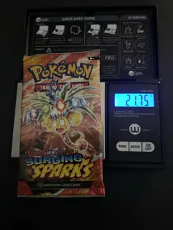 HEAVY! Lot Of 4 Surging Sparks Pokemon TCG Booster Pack 21.60g+ - Image 4
