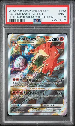 Charizard Vstar 2022 Pokemon Swsh Black Star Promo #262 PSA 9 - Image 1