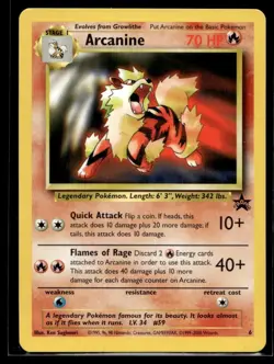 2000 Promos - Wizards Black Star 1 Arcanine Stage 1/Promo #6 - Image 1