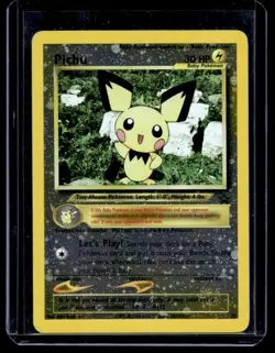 2001 Promos - Wizards Black Star Lower Right Swirl 1 Pichu Baby/Promo #35 - Image 1