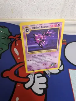 1999-2000 Pokemon TCG Sabrina's Haunter 58/132 Gym Heroes Unlimited; Played - Image 1