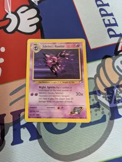 1999-2000 Pokemon TCG Sabrina's Haunter 58/132 Gym Heroes Unlimited; Played - Image 4