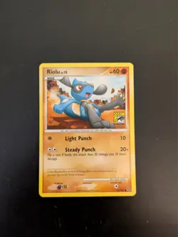 Pokemon TCG Riolu Comic Con 2009 Promo Exclusive Stamp 91/127 - Image 1