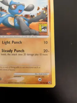 Pokemon TCG Riolu Comic Con 2009 Promo Exclusive Stamp 91/127 - Image 4