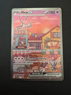 Mew EX SVP 053 Pokemon TCG Scarlet Violet 151 Black Star Promo Full Art - Image 1