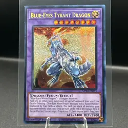🔥 Yugioh BLUE-EYES TYRANT DRAGON MP23-EN019 PRISMATIC SECRET RARE NM 1ST ED - Image 1