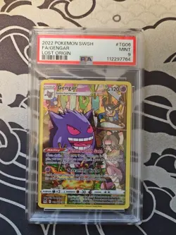 Pokemon Gengar Trainer Gallery Holo Card TG06/TG30 Swsh11: Lost Origin PSA 9 - Image 1