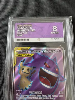 Pokemon TCG Gengar Mimikyu GX Full Art Team Up Card 164/181 Ace 8 - Image 2