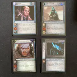 Shadow Set Foils Lord Of The Rings Trading Card Game Lotr Tcg - 4 Cards - Image 1