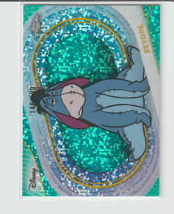 2025 Topps Chrome Disney Eeyore Aqua Mini Diamond Card #143 145/199 - Image 1