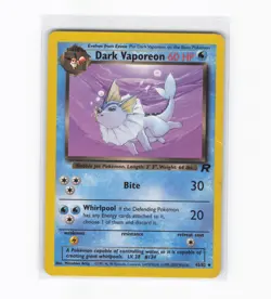 Dark Vaporeon 30/82 Team Rocket Unlimited | WOTC Vintage Pokemon Card LP-MP - Image 1