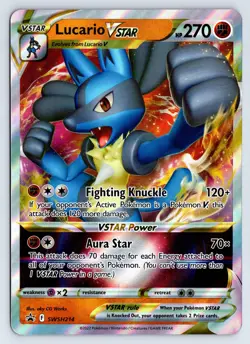 Lucario VSTAR JUMBO OVERSIZED SWSH: Sword & Shield Promo Cards SWSH214 NM/NP - Image 1