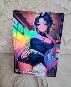 shinobu Trading Card Waifu Goddess Story Anime Girl holo Karte Manga Full Art - Image 1