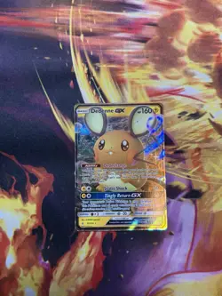 Pokemon TCG Dedenne GX Holo Ultra Rare Card Unbroken Bonds 57/214 - Image 1