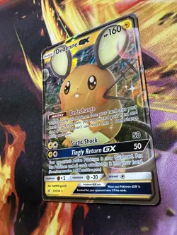 Pokemon TCG Dedenne GX Holo Ultra Rare Card Unbroken Bonds 57/214 - Image 3
