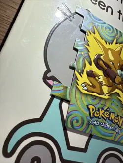 Pokemon TV Series 2 Topps - Die-Cut Embossed Chase Card #65 Alakazam EV9 - Image 3