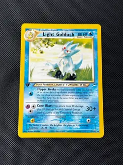 Light Golduck 47/105 1st Edition Pokemon Card Neo Destiny Uncommon WOTC NM - Image 1