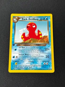Dark Octillery 62/105 1st Edition Pokemon Card Neo Destiny Common WOTC NM - Image 1
