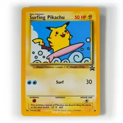 Pokemon - Surfing Pikachu - Non Holo - 28 - Black Star Promo Card - Image 1
