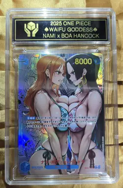 NAMI x BOA HANCOCK One Piece Anime Waifu Goddess CUSTOM CARD - Image 2