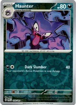 Haunter - 056/091 - Reverse Holo Paldean Fates Pokemon Card - NM/M! - Image 1