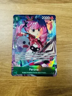 Perona Alt Art OP12-034 SR ENGLISH Legacy of the Master One Piece Card NM - Image 1