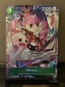 Perona Alt Art OP12-034 SR ENGLISH Legacy of the Master One Piece Card NM - Image 1