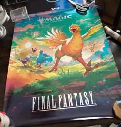 MTG Final Fantasy 18x24 FOIL Promotional Poster Chocobo Magic the Gathering - Image 2