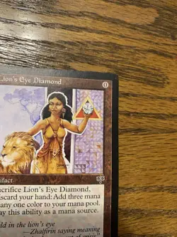 Lion's Eye Diamond Mirage Magic The Gathering MTG CEDH Rare Oop Artifact - Image 3