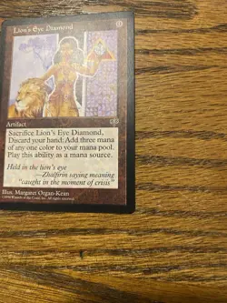 Lion's Eye Diamond Mirage Magic The Gathering MTG CEDH Rare Oop Artifact - Image 4