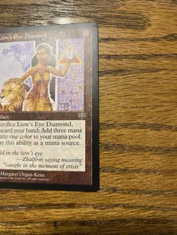 Lion's Eye Diamond Mirage Magic The Gathering MTG CEDH Rare Oop Artifact - Image 5