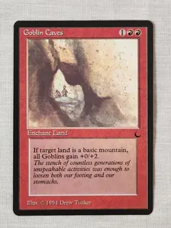 NM Goblin Caves The Dark Mtg Magic the Gathering - Image 1
