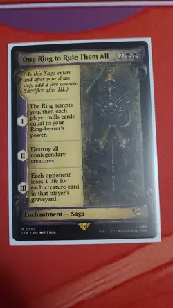 One Ring to Rule Them All (Showcase Scrolls)- LTR - (Magic: The Gathering) CF - Image 1