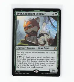 Loot, Exuberant Explorer R Foundations 106 NM MTG Magic - Image 1