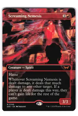 Screaming Nemesis (Borderless) M Duskmourn: House of Horror 348 NM MTG Magic - Image 1
