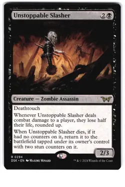 Unstoppable Slasher (0294) R Duskmourn: House of Horror 294 NM MTG Magic - Image 1