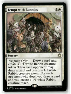 Tempt with Bunnies Commander: Bloomburrow Regular - Image 1