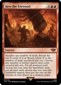 x1 Hew the Entwood - Foil M MTG The Lord of the Rings: Tales of Middle-Earth M/N - Image 1