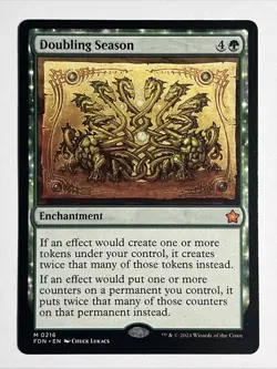 MTG Foundations M Doubling Season #0216 Magic The Gathering - Image 1
