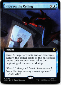 Hide on the Ceiling (Extended Art) - [Marvel's Spider-Man] MTG 💧 - Image 3