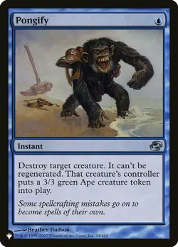 1x Pongify - Secret Lair Commander: From Cute To Brute - Near Mint, English - MT - Image 1