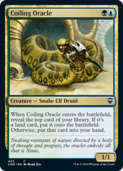 1x Coiling Oracle - Theme Deck Exclusive - Commander Legends - Near Mint, Englis - Image 1