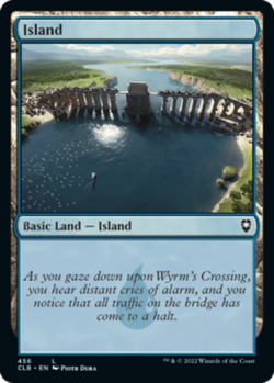 1x Island (456) - Foil - Commander Legends: Battle For Baldur's Gate - Near Mint - Image 1